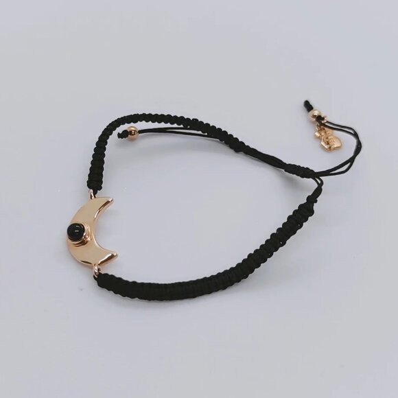 TOUS Bracelet Rose Vermeil Silver Super Power Bracelet with Cord and Spinel - Picture 8 of 9